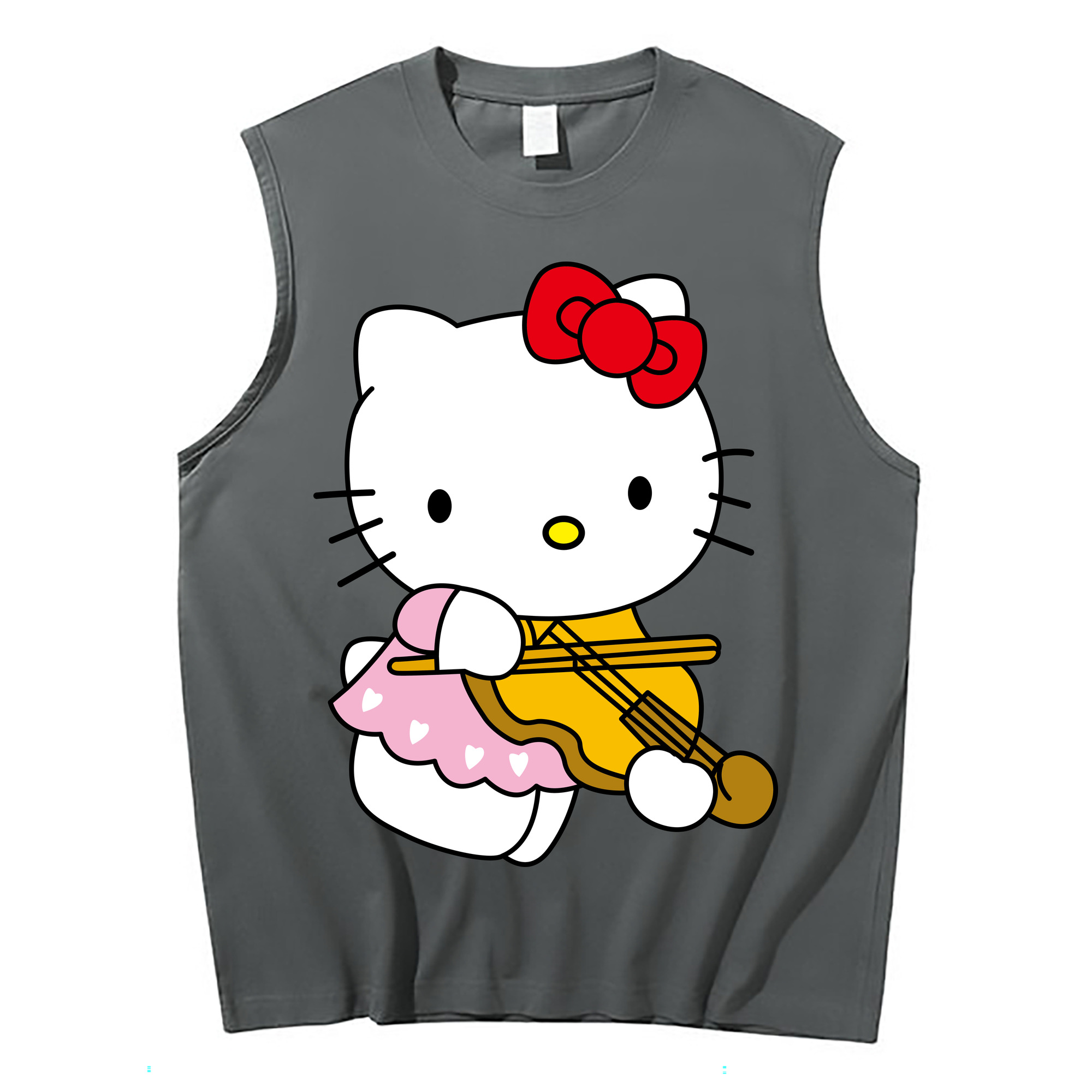 （画像用） Hello Kitty ハローキティ コットン100％タンクトップ（フロントプリント）